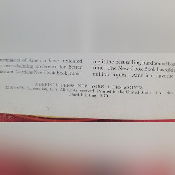 Vintage 1970 3rd Better Homes & Gardens New Cook Book 5 Ring Binder Cookbook - Picture 5 of 5